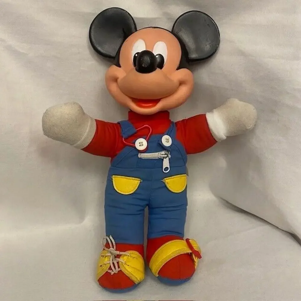 Vintage 80s Mattel Mickey Mouse Learn to Dress 15